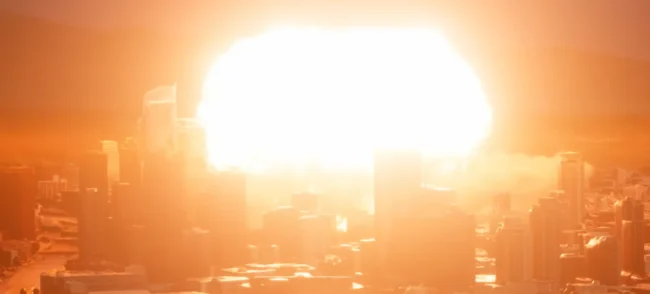 wybuch bomy atomowej w mieście - fakty