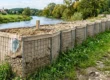 kosze HESCO jako zapora przed wodą