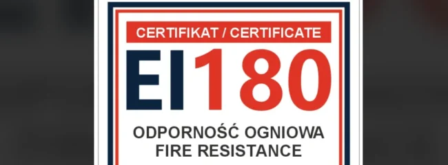 certyfikat odporność ogniowa