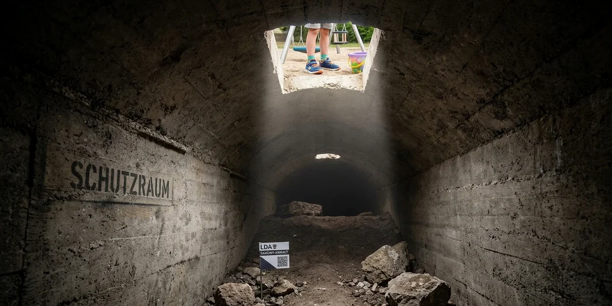 Schron_przeciwlotniczy Schron przeciwlotniczy z czasów II WŚ, Niemcy